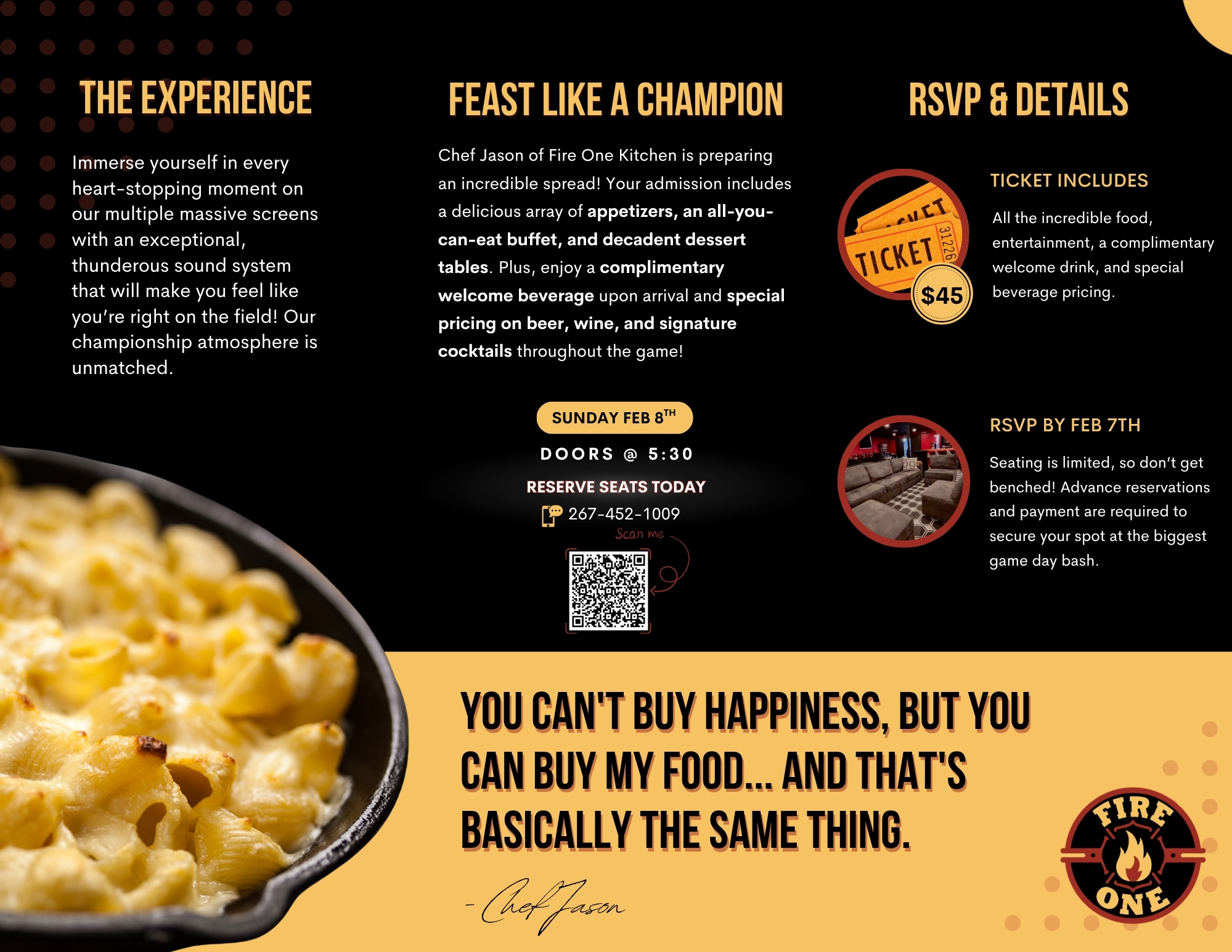 TFO Super Bowl 2026 Party Brochure